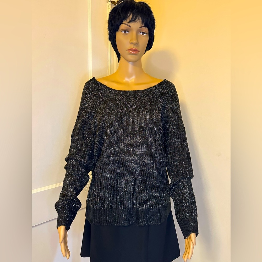 New | Full Circle Trends with love thick knit sweater V-neck - SIZE XL